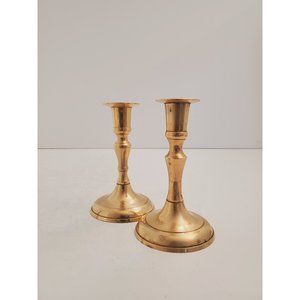 Vintage Brass Candlesticks -, Solid Brass Candle Holders, Sold together …